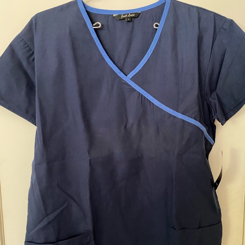 Just Love Navy Blue Scrubs, size Large